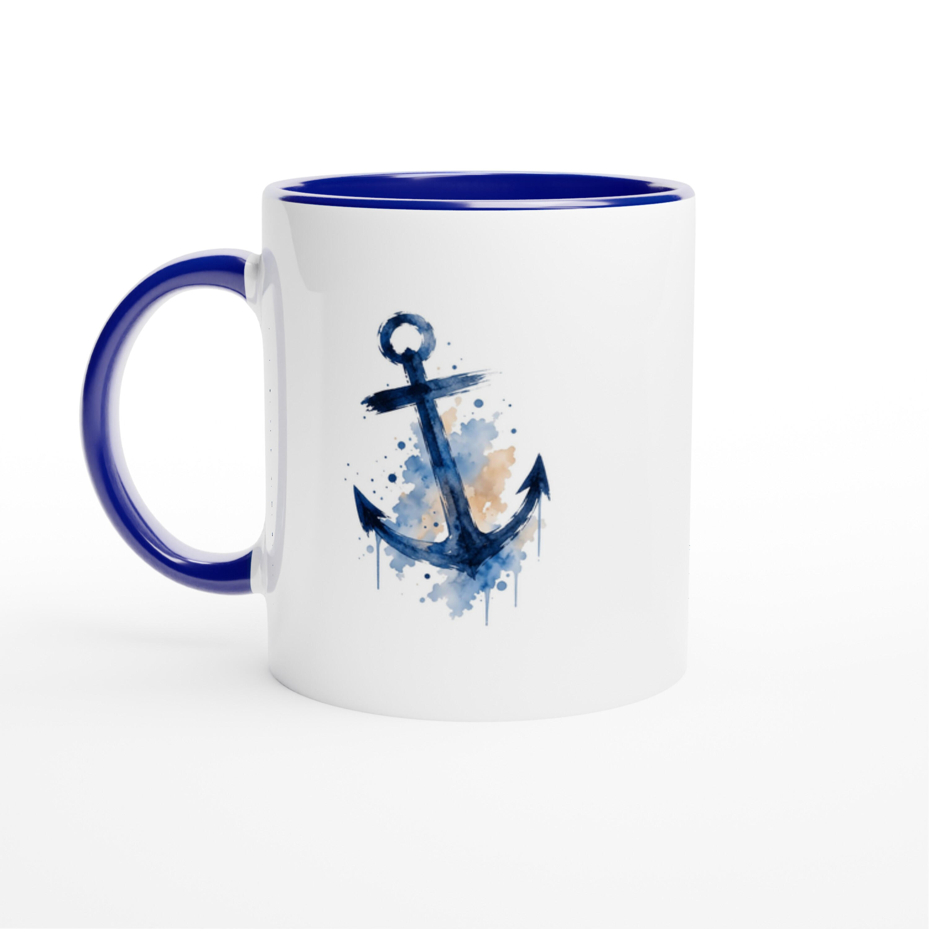 Steadfast Anchor Colour Inside Ceramic Mug