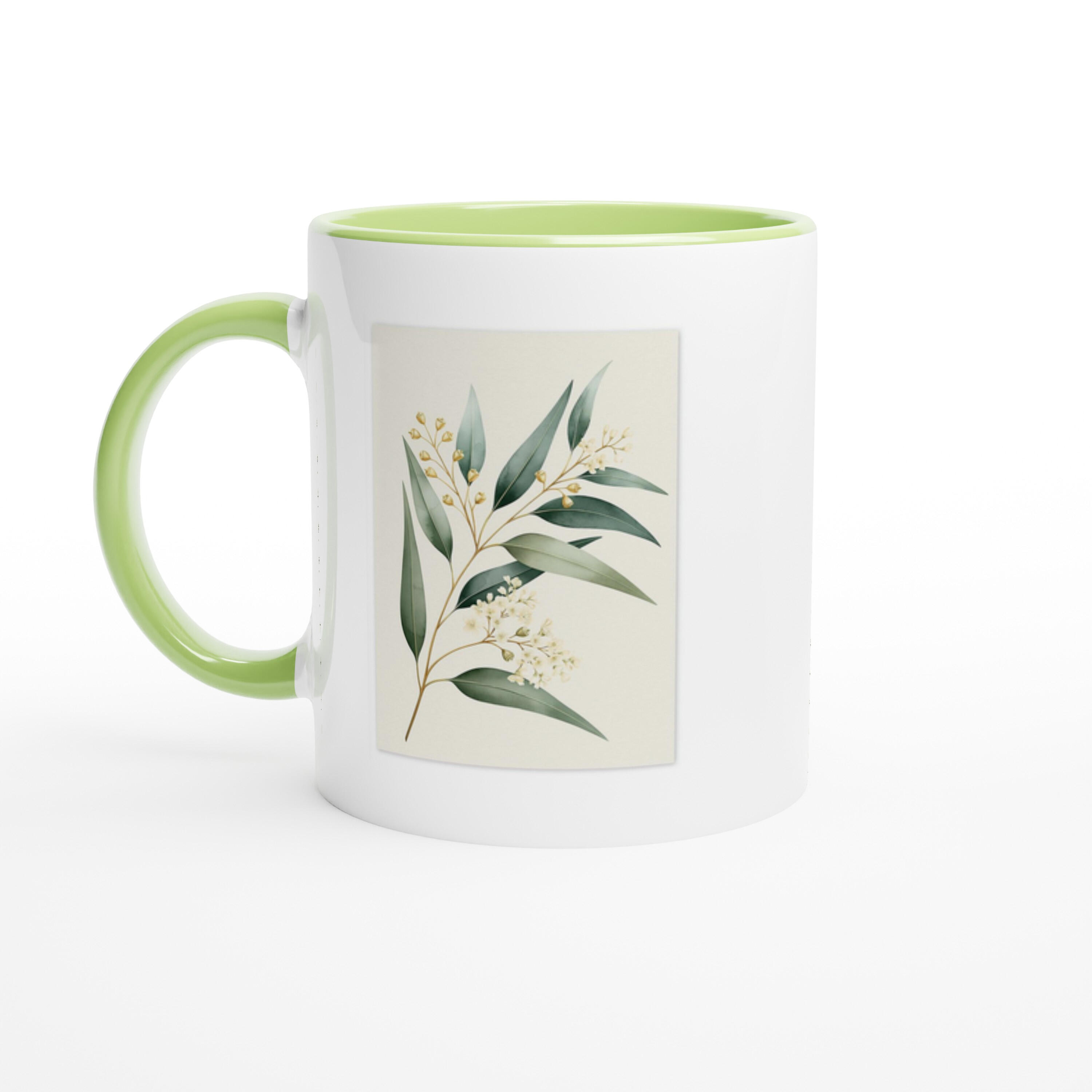 Graceful Gum Eucalyptus Colour Inside Ceramic Mug